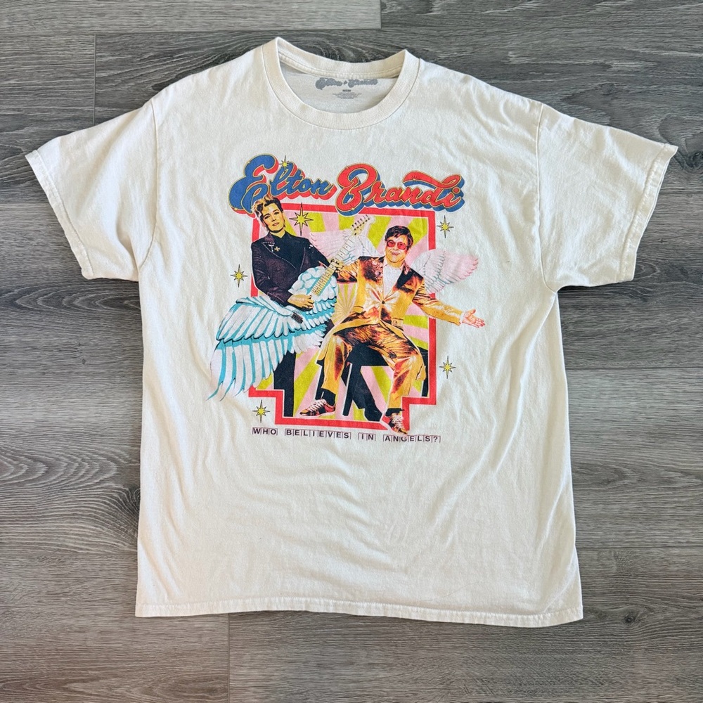 Elton John & Brandi Carlile Who Believes In Angels shirt - L